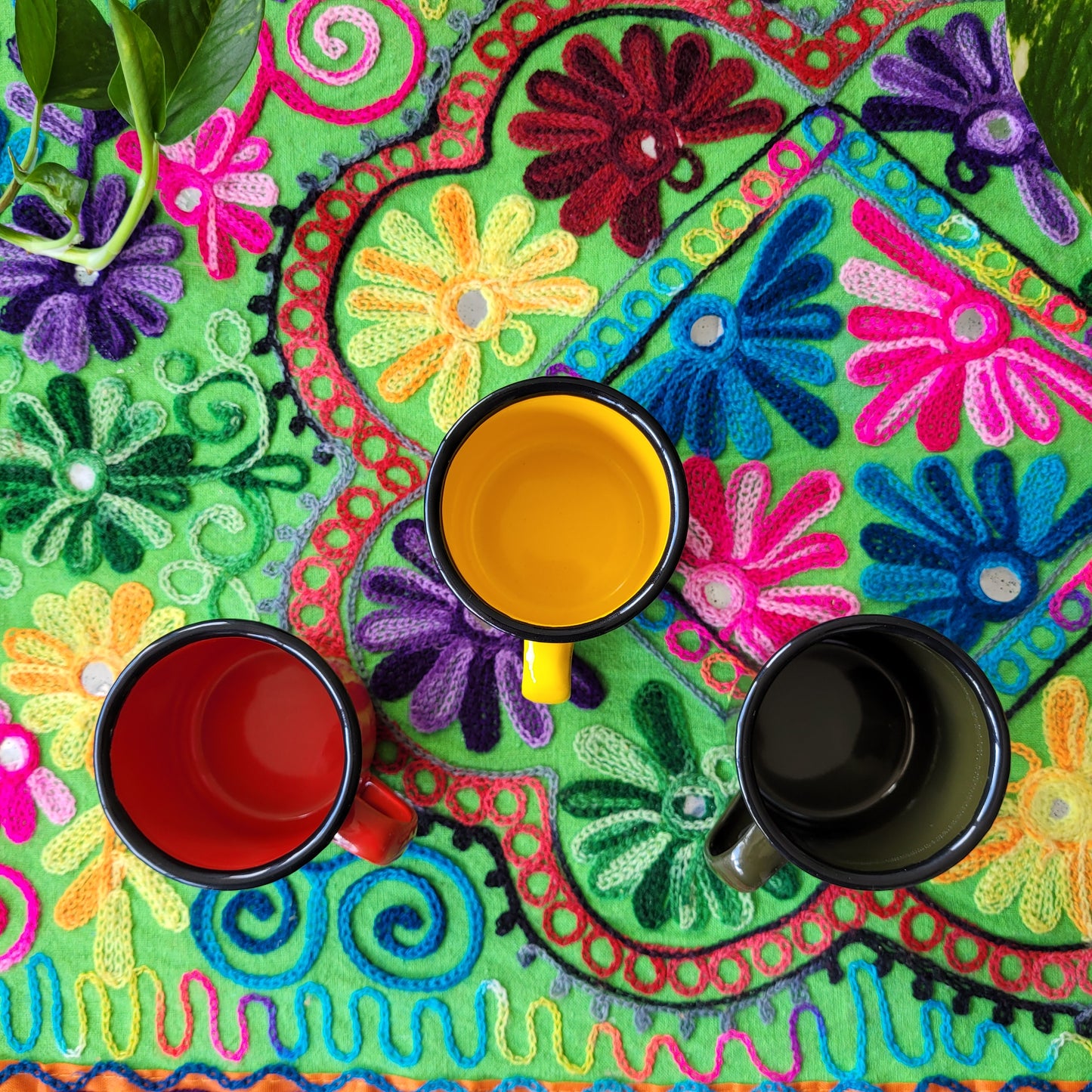 Set de Tazas de Fierro Esmaltado - 120ml