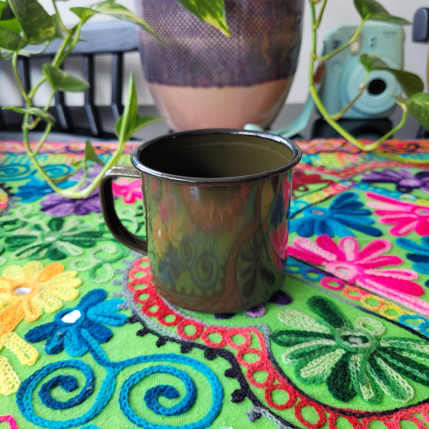 Set de Tazas de Fierro Esmaltado - 370ml