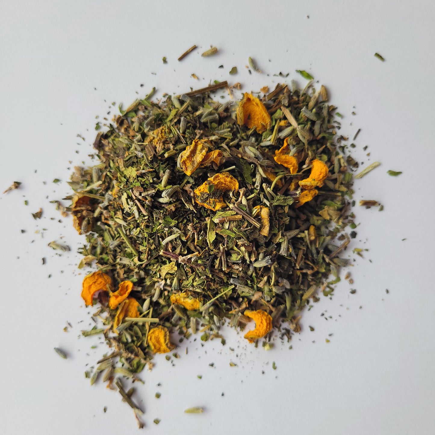 Calmante, Antinflamatoria y Digestiva (Lavanda-Cúrcuma-Menta)