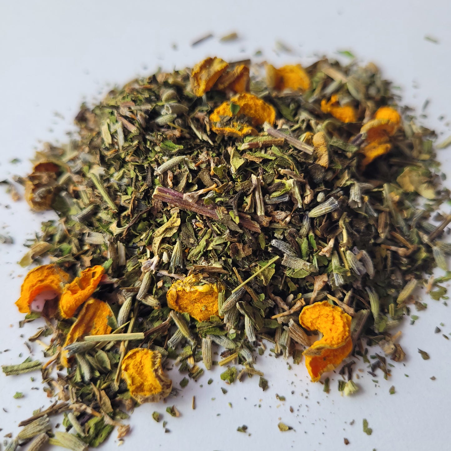 Calmante, Antinflamatoria y Digestiva (Lavanda-Cúrcuma-Menta)