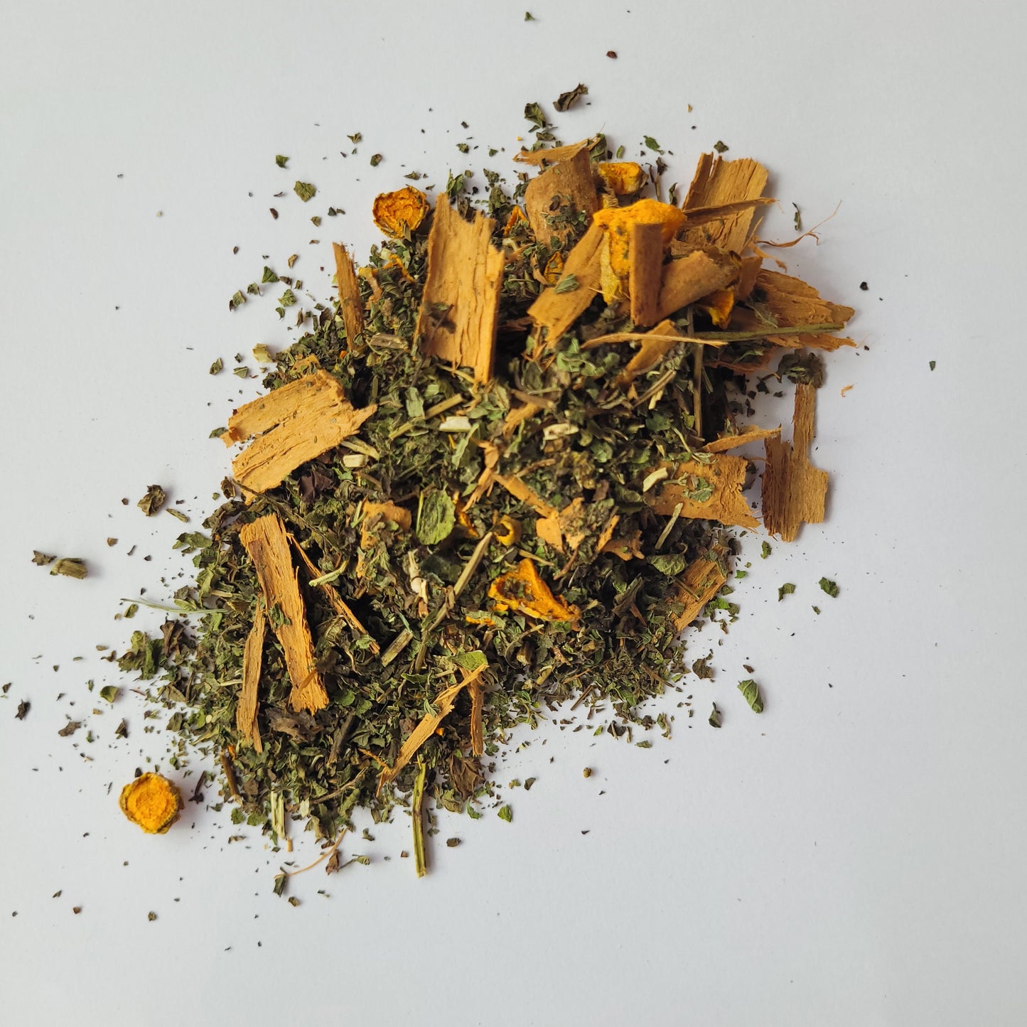 Relajante, Antiinflamatoria y ayuda a la Circulación (Melissa-Cúrcuma-Canela)