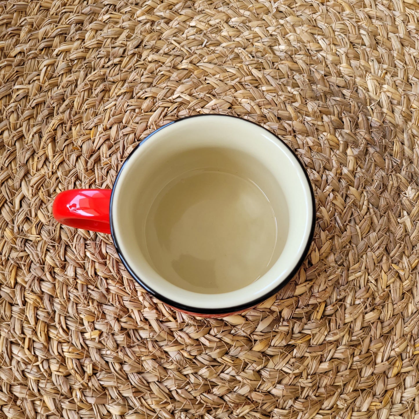 Taza de cerámica color Rojo