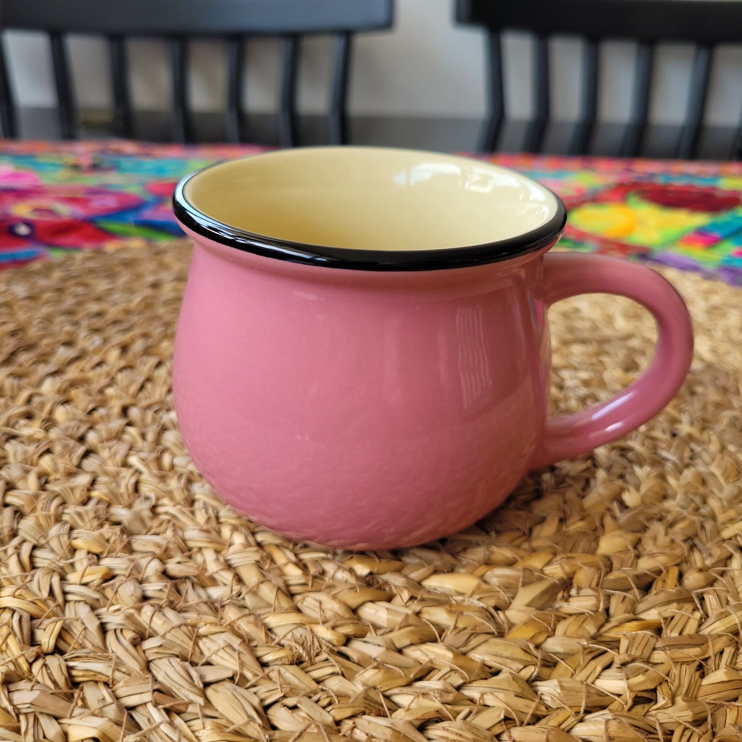 Taza de cerámica color Rosa