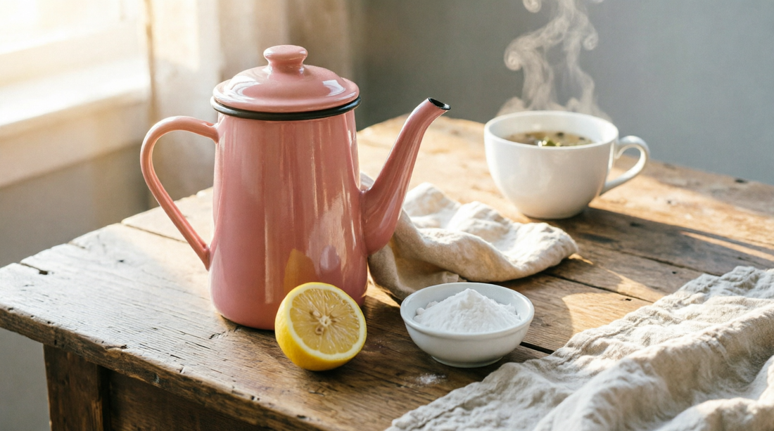Cómo limpiar y cuidar tu tetera enlozada: un ritual de bienestar para tu cocina 🫖