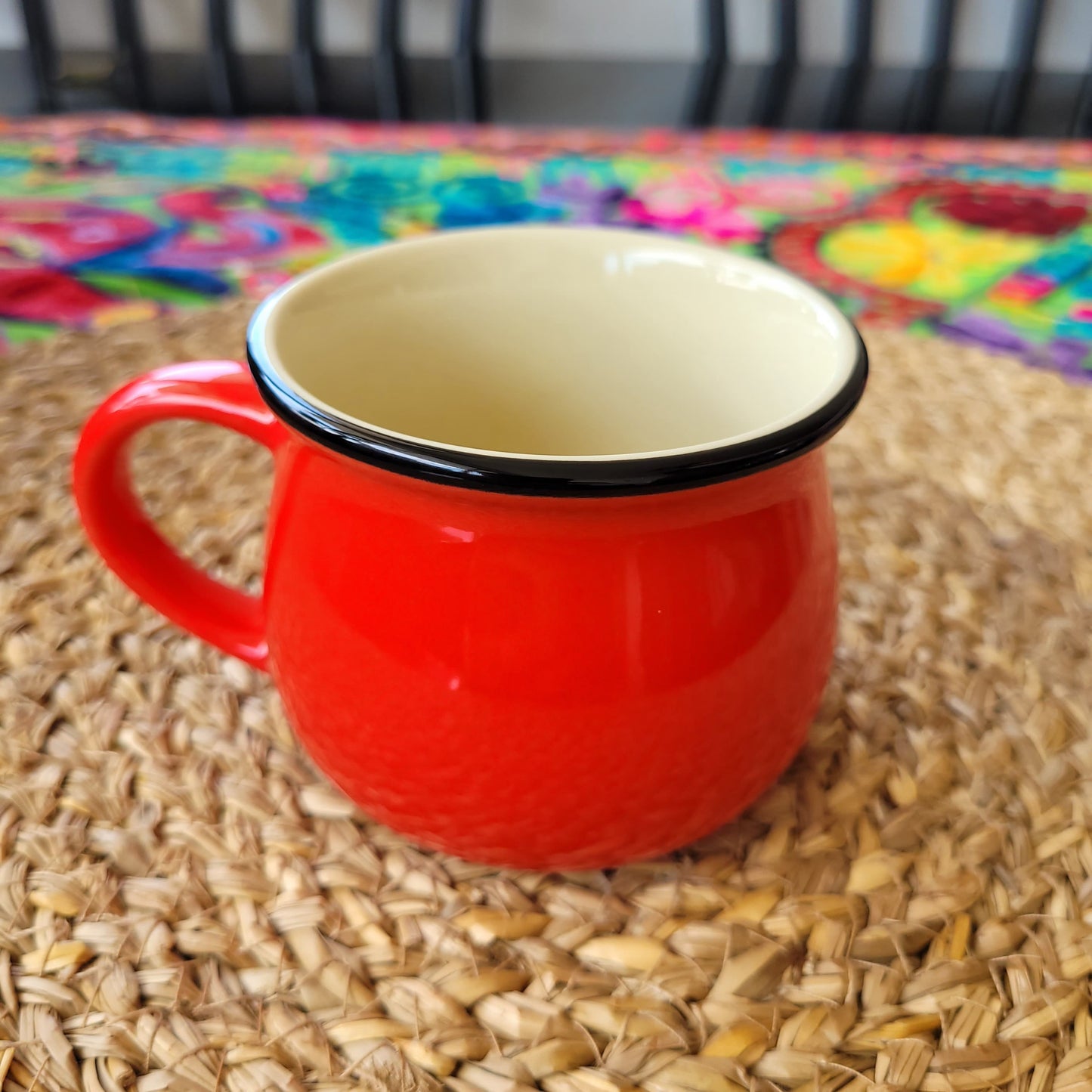 Taza de cerámica color Rojo